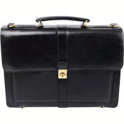Bond Street 367061 cuir noir porte-documents exécutif, 15,6" boîtier de l’ordinateur,
