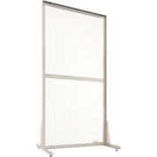 BOSTONtec WPS3672 Partition modulaire de bureau de sécurité personnelle 36"W x 72"H - Clair