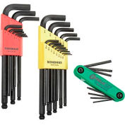 Bondhus 20199 22PC. SAE/Metric Hex Set W/ FREE 8PC. Torx Fold-Up