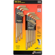 Bondhus 20899 Inch/Metric GoldGuard Plated Balldriver L-wrench Double Pack 38099 & 37937