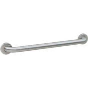 Bobrick® 1-1/4" diamètre droite Satin Grab Bar - 24" W - B5806x24