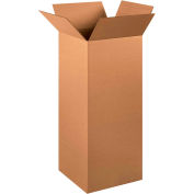 Global Industrial Tall Cardboard Corrugated Boxes, 12"L x 12"W x 30"H, Kraft - Pkg Qty 25