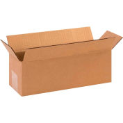Global Industrial™ longues boîtes ondulées en carton, 12"L x 4"L x 4"H, Kraft, qté par paquet : 25