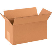 Global Industrial™ longues boîtes ondulées en carton, 12"L x 6"L x 6"H, Kraft, qté par paquet : 25