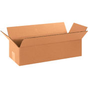 Global Industrial™ longues boîtes ondulées en carton, 16"L x 6"L x 4"H, Kraft, qté par paquet : 25