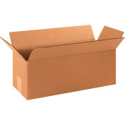 Global Industrial™ longues boîtes ondulées en carton, 16"L x 6"L x 6"H, Kraft, qté par paquet : 25