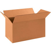 Global Industrial™ longues boîtes ondulées en carton, 16"L x 8"L x 8"H, Kraft, qté par paquet : 25