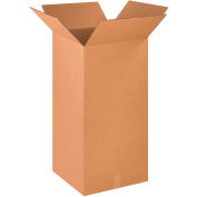 Global Industrial Tall Cardboard Corrugated Boxes, 18"L x 18"W x 36"H, Kraft - Pkg Qty 20