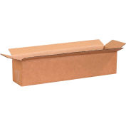 Global Industrial™ longues boîtes ondulées en carton, 18"L x 4"L x 4"H, Kraft, qté par paquet : 25