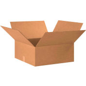 Global Industrial™ boîtes ondulées en carton plat, 20"L x 20"L x 8"H, Kraft, qté par paquet : 20