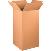 Global Industrial™ Tall Cardboard Corrugated Boxes, 24"L x 24"W x 48"H, Kraft - Pkg Qty 5