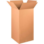 Global Industrial Tall Cardboard Corrugated Boxes, 24"L x 24"W x 48"H, Kraft - Pkg Qty 5