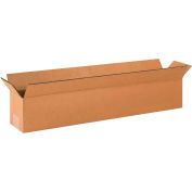 Global Industrial™ longues boîtes ondulées en carton, 24"L x 4"L x 4"H, Kraft, qté par paquet : 25