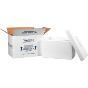 Kit d’expédition isolé en mousse, 17"L x 10"L x 10-1/2"H, Blanc