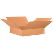 Global Industrial™ boîtes ondulées en carton plat, 26"L x 26"L x 8"H, Kraft, qté par paquet : 10
