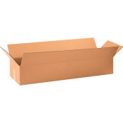 Boîtes en carton ondulé longues industrielles™ Global, 32 po L x 10 po l x 6-1/2 po H, kraft, qté par paquet : 20