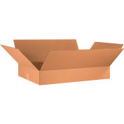 Global Industrial™ boîtes ondulées en carton plat, 34"L x 21"L x 6"H, Kraft, qté par paquet : 10