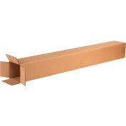 Global Industrial™ Grandes boîtes ondulées en carton, 4"L x 4"L x 40"H, Kraft, qté par paquet : 25