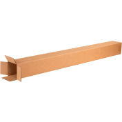 Global Industrial Tall Cardboard Corrugated Boxes, 4"L x 4"W x 48"H, Kraft - Pkg Qty 25
