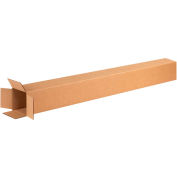 Global Industrial Tall Cardboard Corrugated Boxes, 4"L x 4"W x 72"H, Kraft - Pkg Qty 15