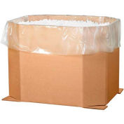 Global Industrial Octagon H.S.C. Bulk Bin Bottom Cargo Containers, 46"L x 38"W x 24"H, Kraft - Pkg Qty 5
