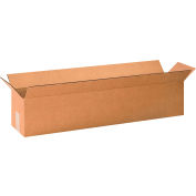 Global Industrial™ longues boîtes ondulées en carton, 60"L x 12"L x 12"H, Kraft, qté par paquet : 10