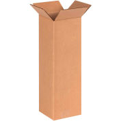 Global Industrial Tall Cardboard Corrugated Boxes, 6"L x 6"W x 18"H, Kraft - Pkg Qty 25