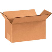 Global Industrial Long Cardboard Corrugated Boxes, 8"L x 4"W x 4"H, Kraft - Pkg Qty 25