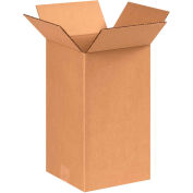 Global Industrial Tall Cardboard Corrugated Boxes, 8"L x 8"W x 14"H, Kraft - Pkg Qty 25