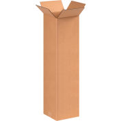 Global Industrial™ Grandes boîtes ondulées en carton, 8"L x 8"L x 30"H, Kraft, qté par paquet : 25