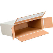 Global Industrial™ Boîtes en carton à chargement latéral auto-scellé, 9-1/4 « L x 3 « L x 6-3 / 4 « H Blanc, qté par paquet : 25