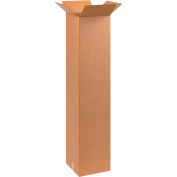 Global Industrial™ Grandes boîtes ondulées en carton, 9"L x 9"L x 48"H, Kraft, qté par paquet : 20