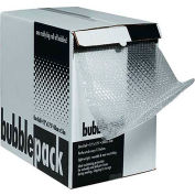 Perforated Bubble Roll W/Dispenser, 12"W x 175'L x 3/16" Thick, Clear