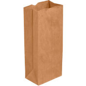 Global Industrial Hardware Bags, #5, 5-1/4"W x 3-7/16"D x 10-15/16"H, Kraft, 400/Pack