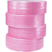 Global Industrial™ Non Perf. Anti Static Bubble Roll, 12"W x 250'L x 1/2" Thick, Pink, 4/Pk