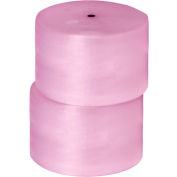 Global Industrial™ Perforated Anti Static Bubble Roll, 24"W x 250'L x 1/2" Thick, Pink, 2/Pk