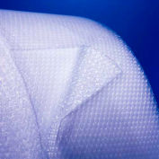 Perforated Air Bubble Roll, 24"W x 250'L x 1/2" Thick, Clear, 2/Pack