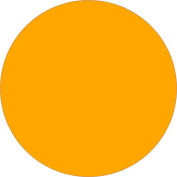 3/4" Dia. Round Removable Paper Labels, Fluorescent Orange, Roll of 500