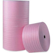 Global Industrial Anti Static Air Foam Rolls, 24"W x 250'L x 1/4" Thick, Pink, 3 Rolls