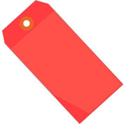 Global Industrial™ Étiquette auto-laminante #5, 4-3/4"L x 2-3/8"W, Rouge, 100/Pack