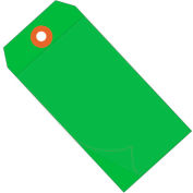 Global Industrial Self Laminating Tag #5, 4-3/4"L x 2-3/8"W, Green, 100/Pack