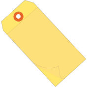 Global Industrial™ Self Laminating Tag #8 6-1/4"L x 3-1/8"W, Yellow, 100/Pack