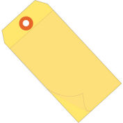 Global Industrial Self Laminating Tag #8 6-1/4"L x 3-1/8"W, Yellow, 100/Pack
