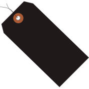 Global Industrial™ Plastic Shipping Tag Pre Wired#5, 4-3/4"L x 2-3/8"W, Black, 100/Pack