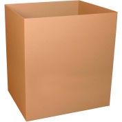 Global Industrial Double Wall Gaylord Bottom Cargo Containers, 48"L x 40"W x 48"H, Kraft - Pkg Qty 5