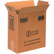 Global Industrial™ Haz Mat Boxes Deux cruches en plastique de 1 gal., 12"L x 6"L x 12-3/4"H, Kraft, 20/Pk