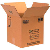 Global Industrial™ Haz Mat Boxes Quatre 1 Gal. Cruches en plastique 12-1/4 « L x 12-1/4"L x 12-3/4"H 20 / pk