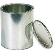 Global Industrial™ Metal Paint Cans, 1 Gal., Argent, 36/Pack