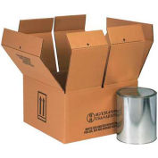 Global Industrial™ Haz Mat Boxes Quatre pots de peinture de 1 gal., 14-1/4"L x 14-1/4"L x 7-5/8"H, 10/Pk