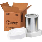 Global Industrial™ One 1 Gal. Foam Haz Mat Shipper Kit, 8-1/2"L x 8-1/2"L x 9-5/16"H